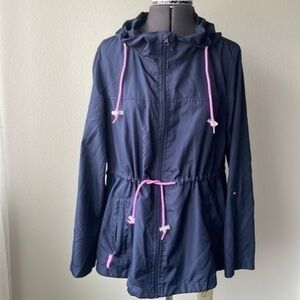 Weather tamer jacket size medium women’s navy blue lilac